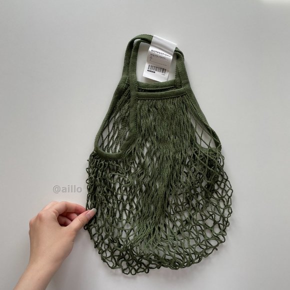 IKEA KUNGSFORS Mesh bag, green - Picture 6 of 15